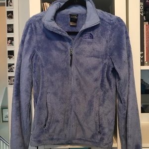 NORTH FACE periwinkle sherpa jacket